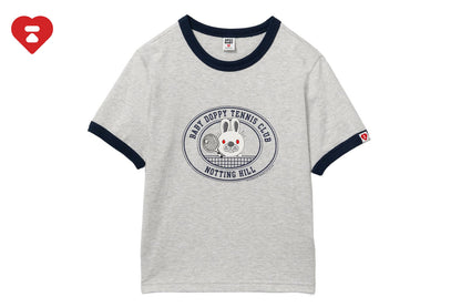 BAPE BABY DOPPY PRINTED RINGER CROP TEE