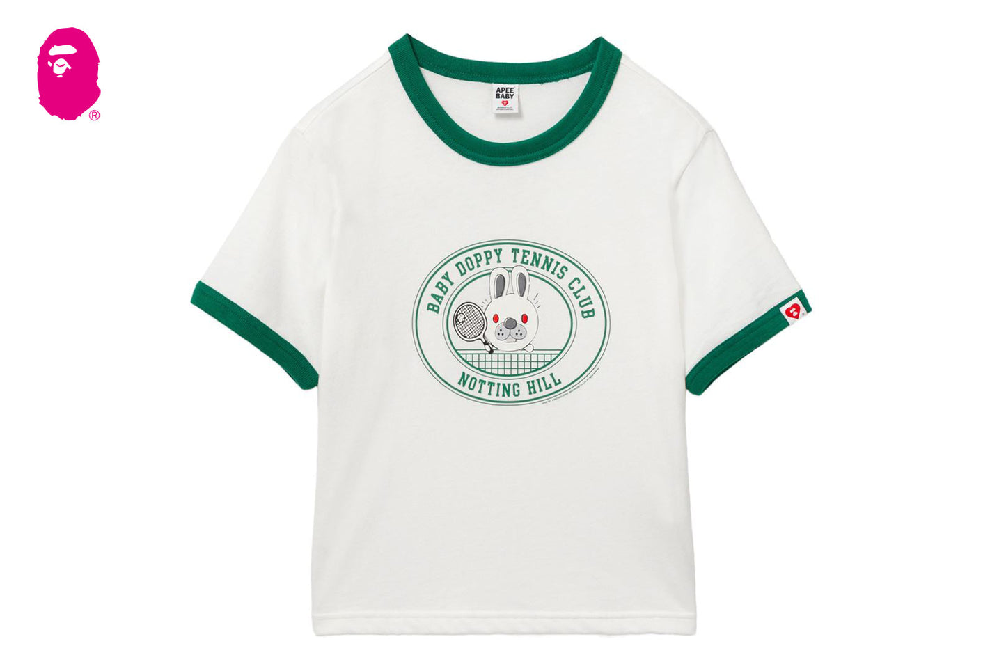 BAPE BABY DOPPY 印花圓領短版T恤