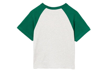 BAPE BABY DOPPY PRINTED RAGLAN CROP TEE