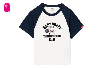 BAPE BABY DOPPY PRINTED RAGLAN CROP TEE