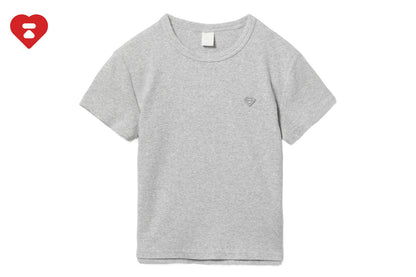 BAPE 心形徽章短版T恤 #4