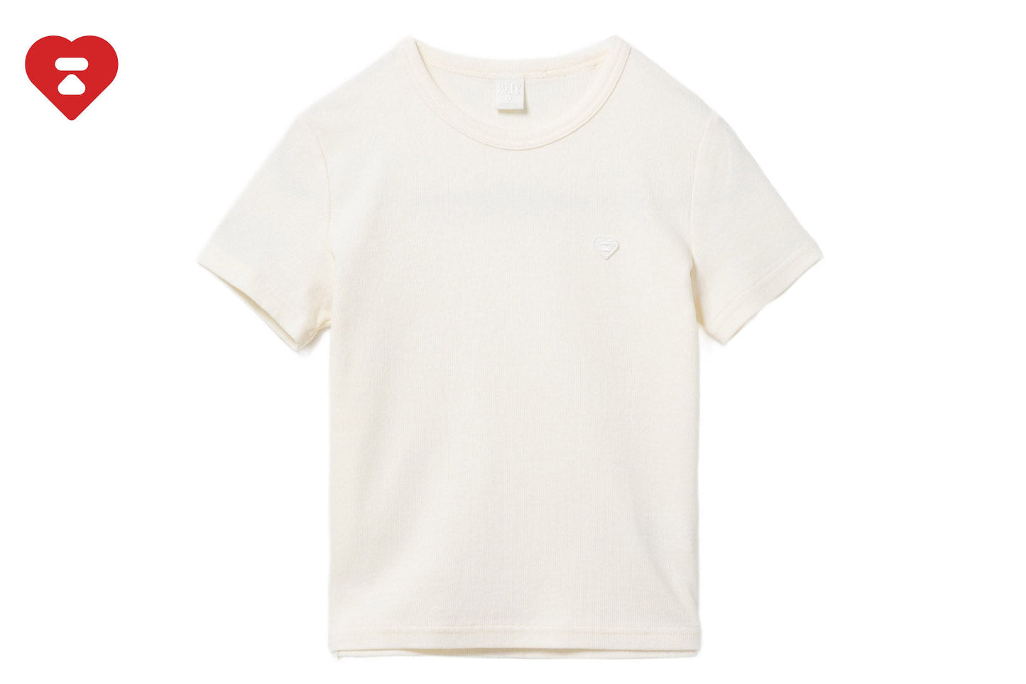 BAPE 心形徽章短版T恤 #4