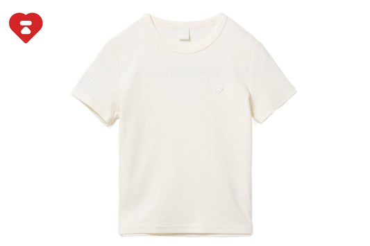BAPE HEART BADGE CROP TEE #4