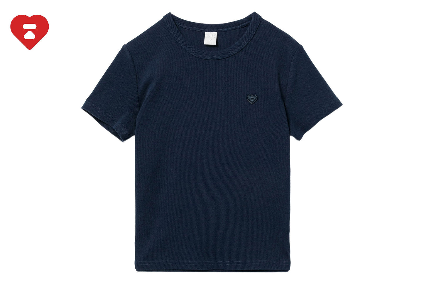 BAPE 心形徽章短版T恤 #4