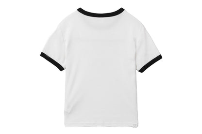 BAPE PRINT CROP RINGER TEE