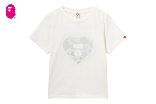 BAPE CAMO HEART PRINTED TEE #1