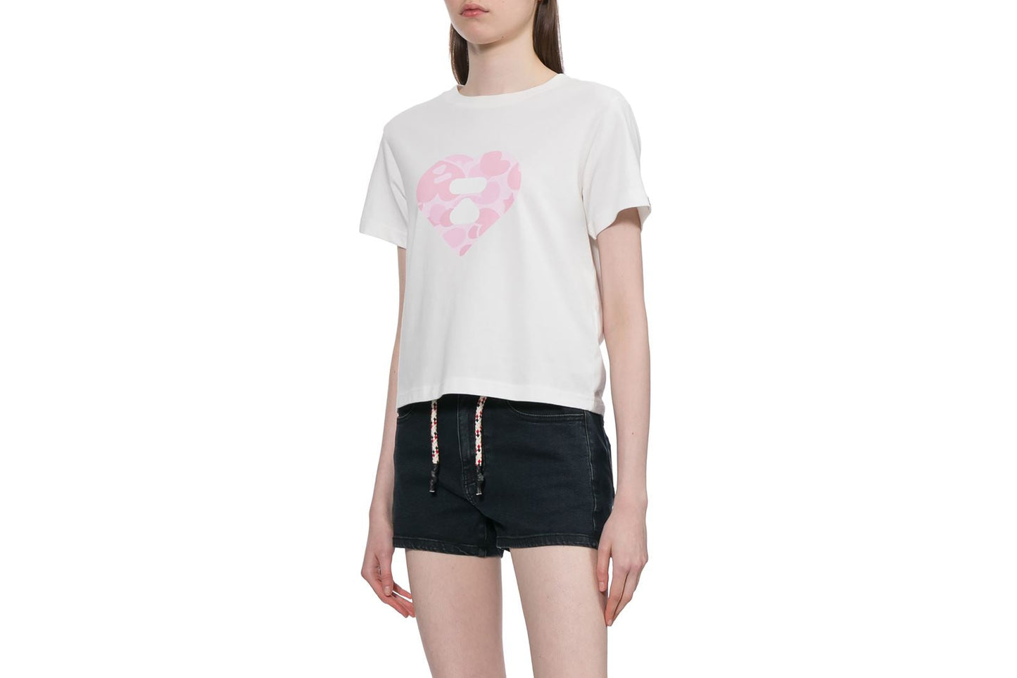 BAPE CAMO HEART PRINTED TEE #1