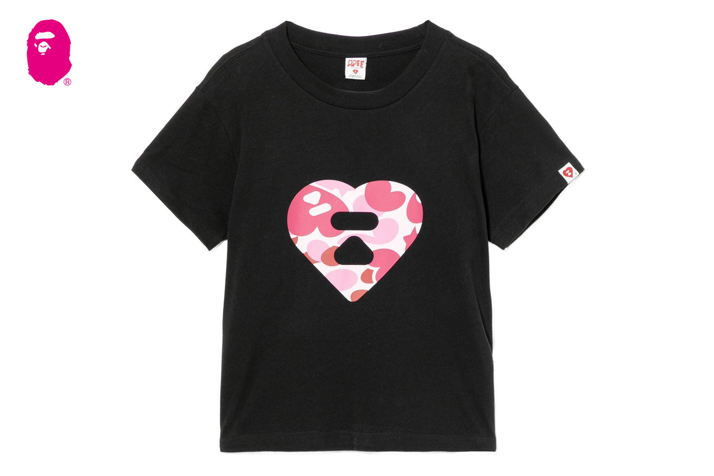 BAPE CAMO HEART PRINTED TEE #2