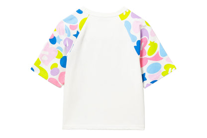 BAPE CAMO SLEEVES RAGLAN TEE