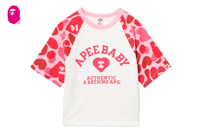 BAPE CAMO SLEEVES RAGLAN TEE