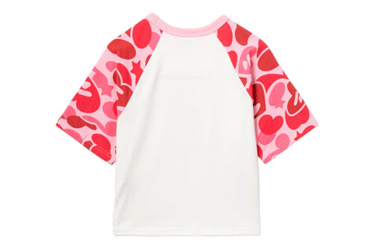 BAPE CAMO SLEEVES RAGLAN TEE