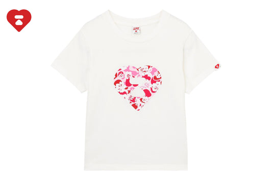 BAPE APEE HAWAII HEART PRINTED TEE L