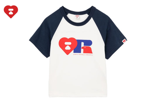 BAPE APEE X RUSSELL 拉格蘭袖T恤