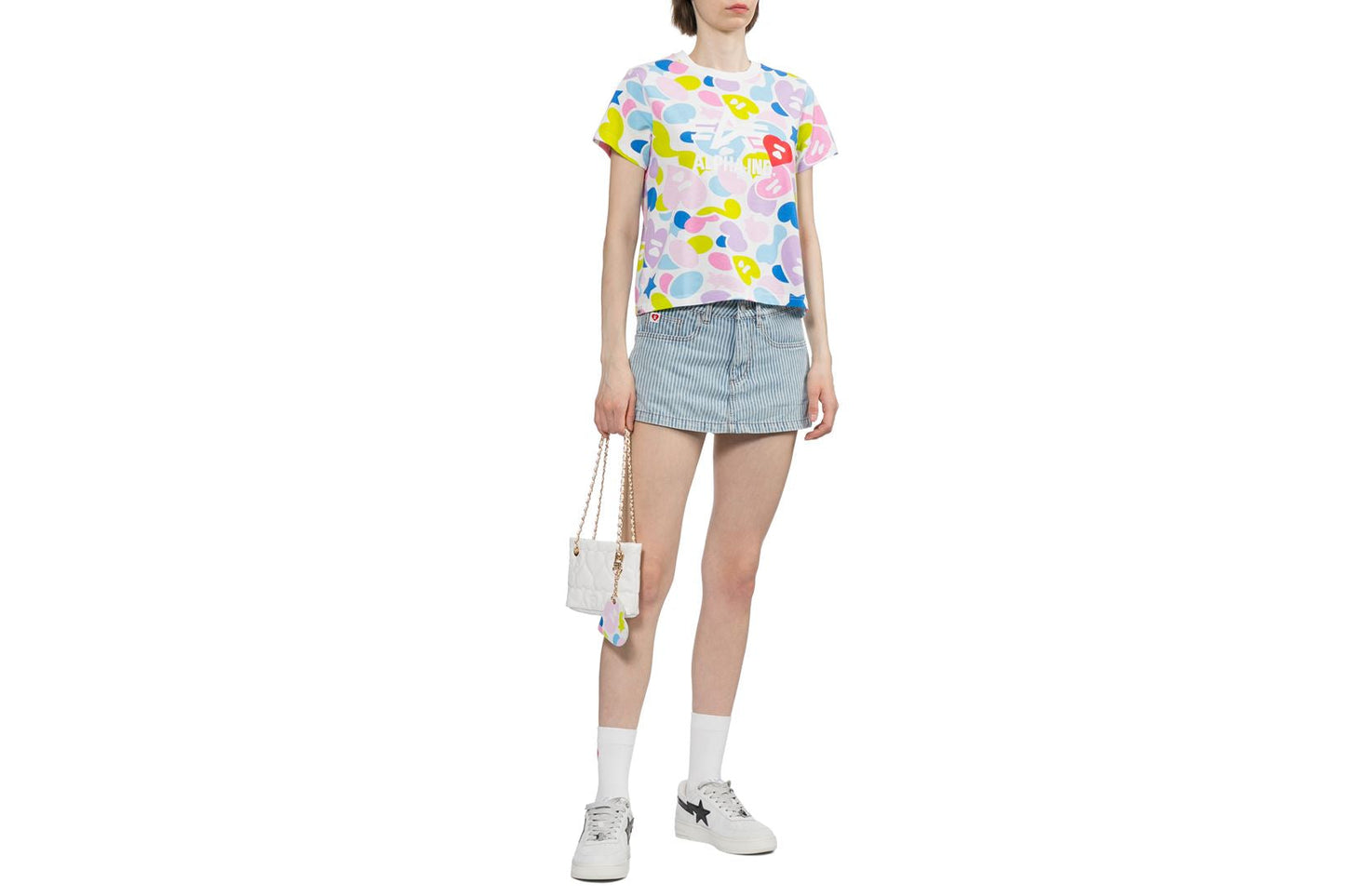 BAPE APEE X ALPHA INDUSTRIES CAMO PRINT TEE