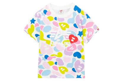 BAPE APEE X ALPHA INDUSTRIES CAMO PRINT TEE