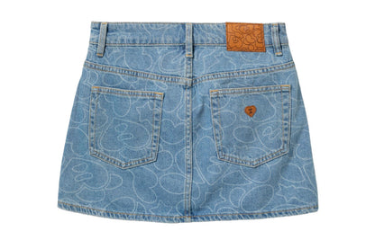 BAPE CAMO WASHED DENIM SKIRT