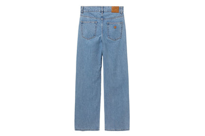 BAPE PU BADGE WASHED STRAIGHT CUT JEANS