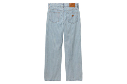BAPE PU BADGE INDIGO STRIPE STRAIGHT CUT JEANS
