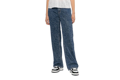 BAPE CAMO WASHED STRAIGHT CUT JEANS