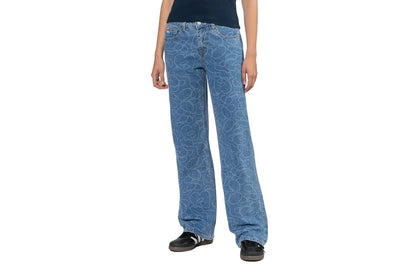 BAPE CAMO WASHED STRAIGHT CUT JEANS