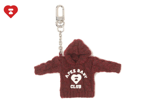 BAPE MINI KNIT HOODIE KEYRING #1