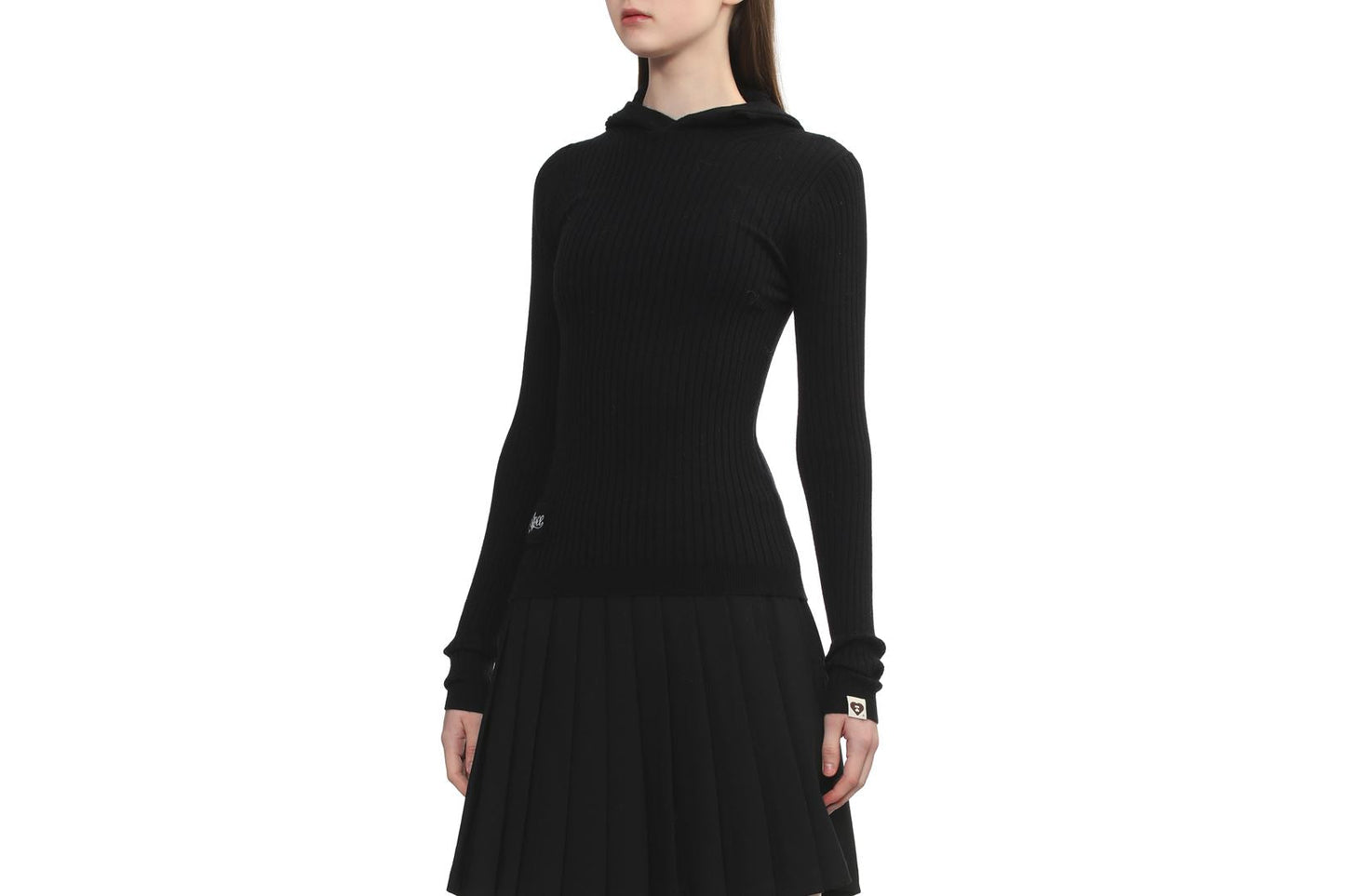 BAPE HOODED RIB SWEATER