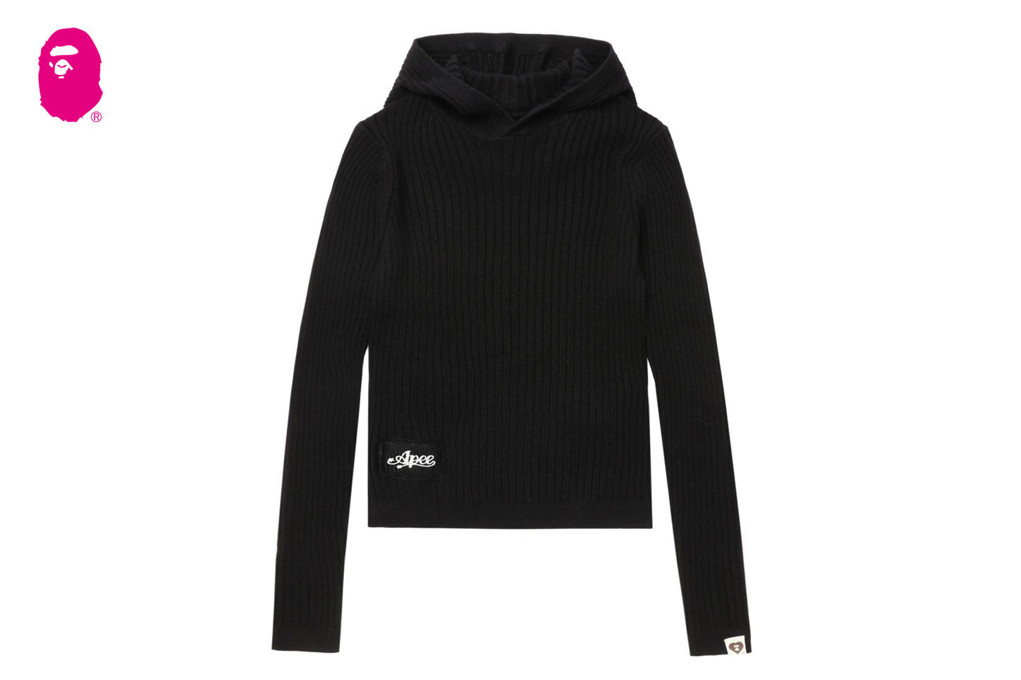 BAPE HOODED RIB SWEATER