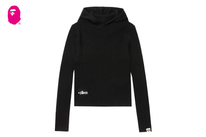 BAPE HOODED RIB SWEATER