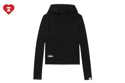 BAPE 連帽羅紋毛衣