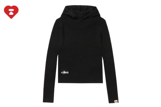 BAPE 連帽羅紋毛衣