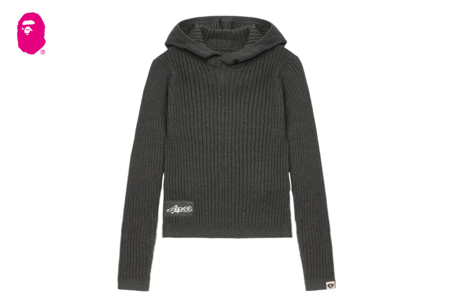 BAPE HOODED RIB SWEATER