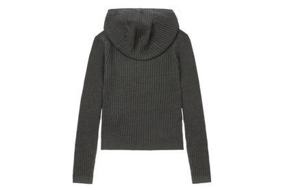BAPE HOODED RIB SWEATER