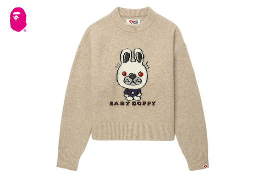 BAPE BABY DOPPY INTARSIA JUMPER