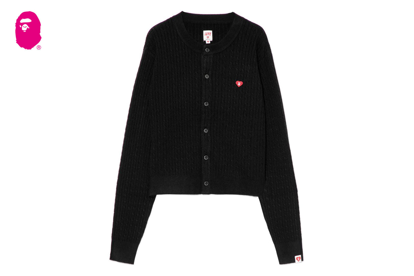 BAPE HEART BADGE CARDIGAN #1