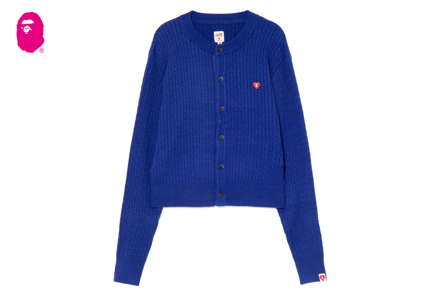 BAPE HEART BADGE CARDIGAN #1