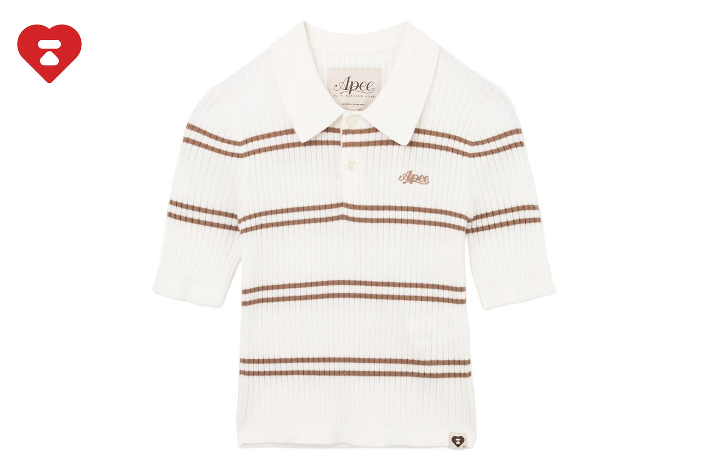 BAPE RIBBED POLO