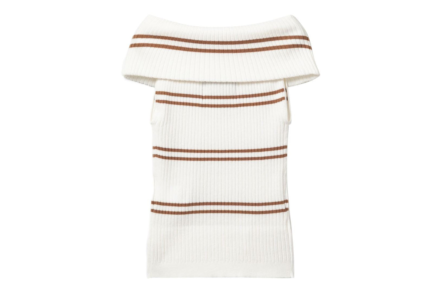 BAPE OFF-SHOULDER STRIPES TOP