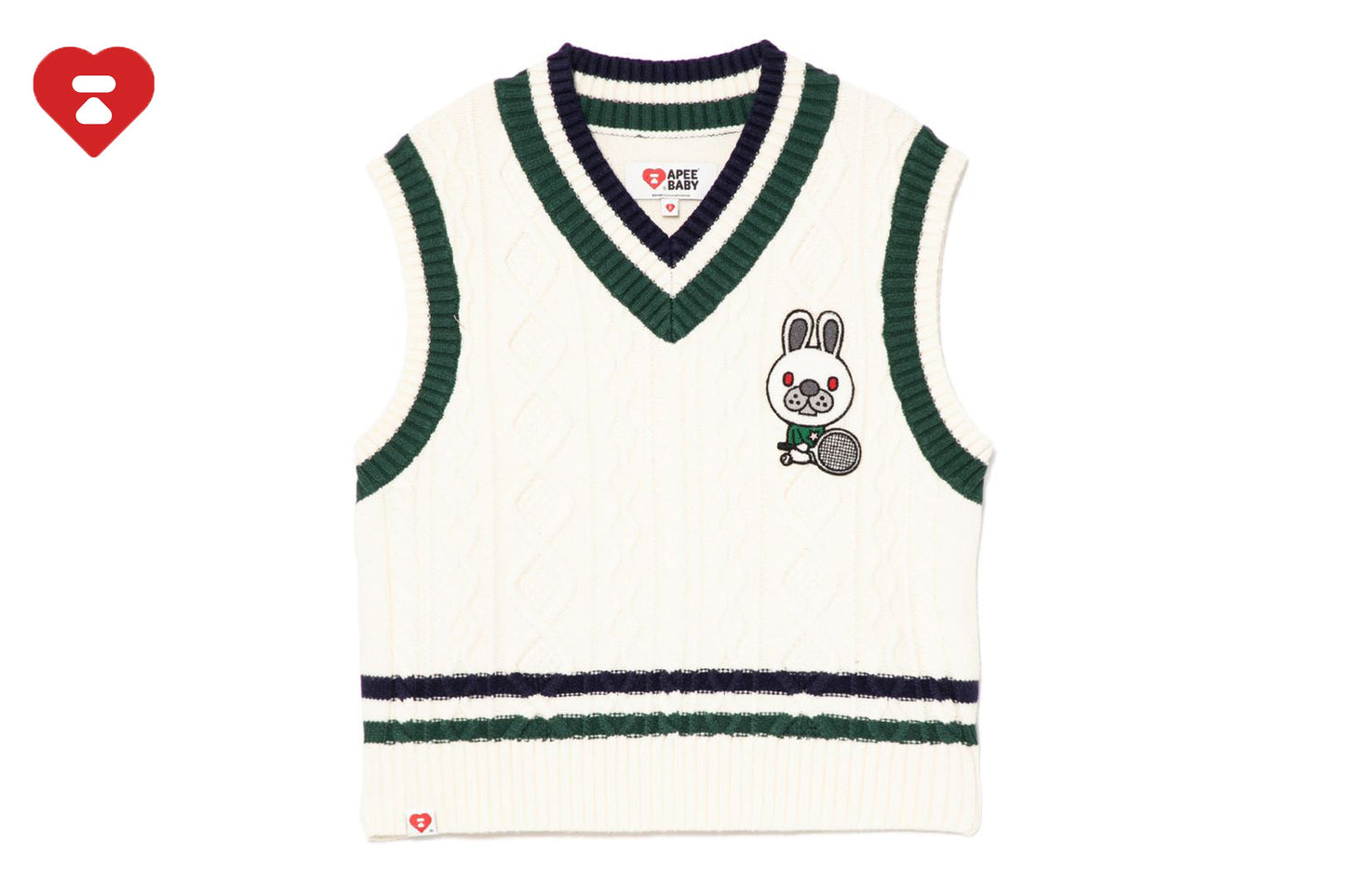 BAPE BABY DOPPY CABLE KNIT VEST
