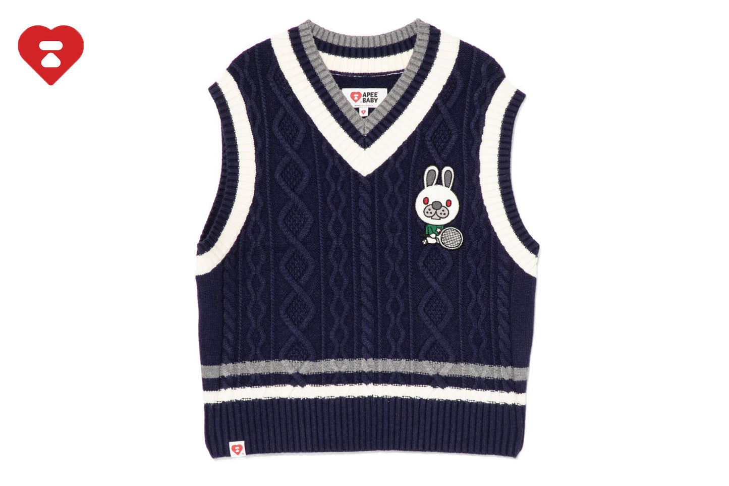 BAPE BABY DOPPY CABLE KNIT VEST