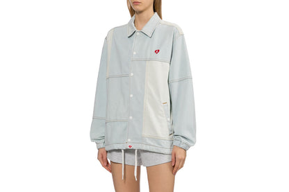 BAPE DENIM PATCHWORK COACH JACKET