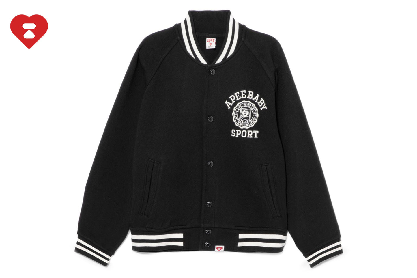 BAPE 大學刺繡棒球運動外套