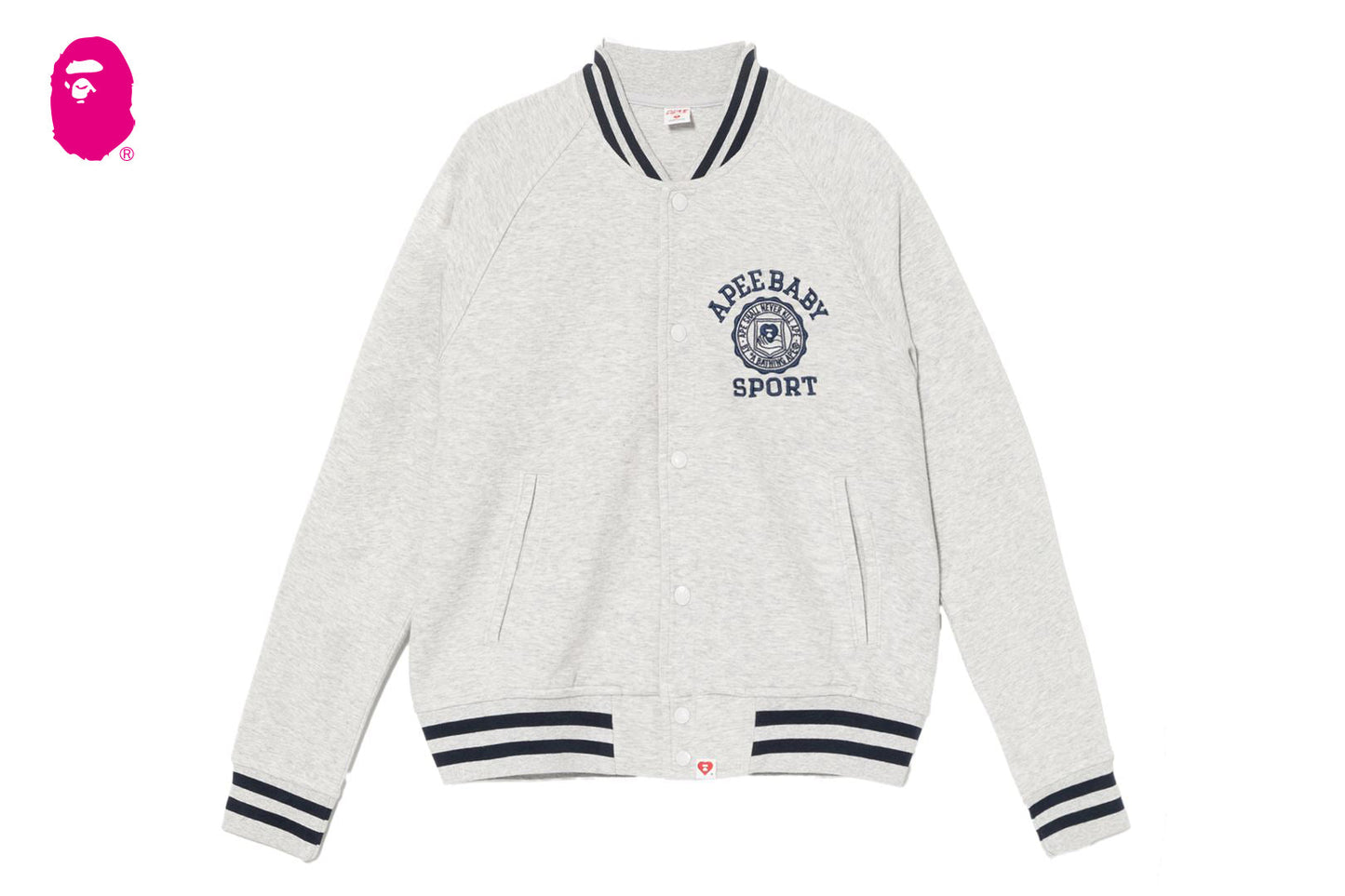 BAPE 大學刺繡棒球運動外套