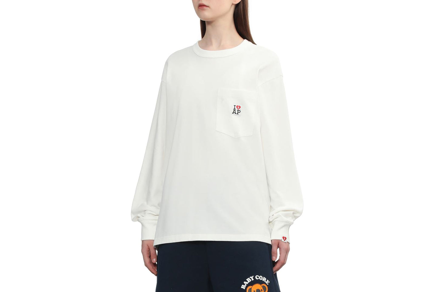 BAPE 長袖口袋T恤