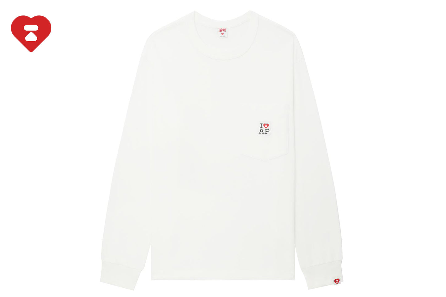 BAPE 長袖口袋T恤