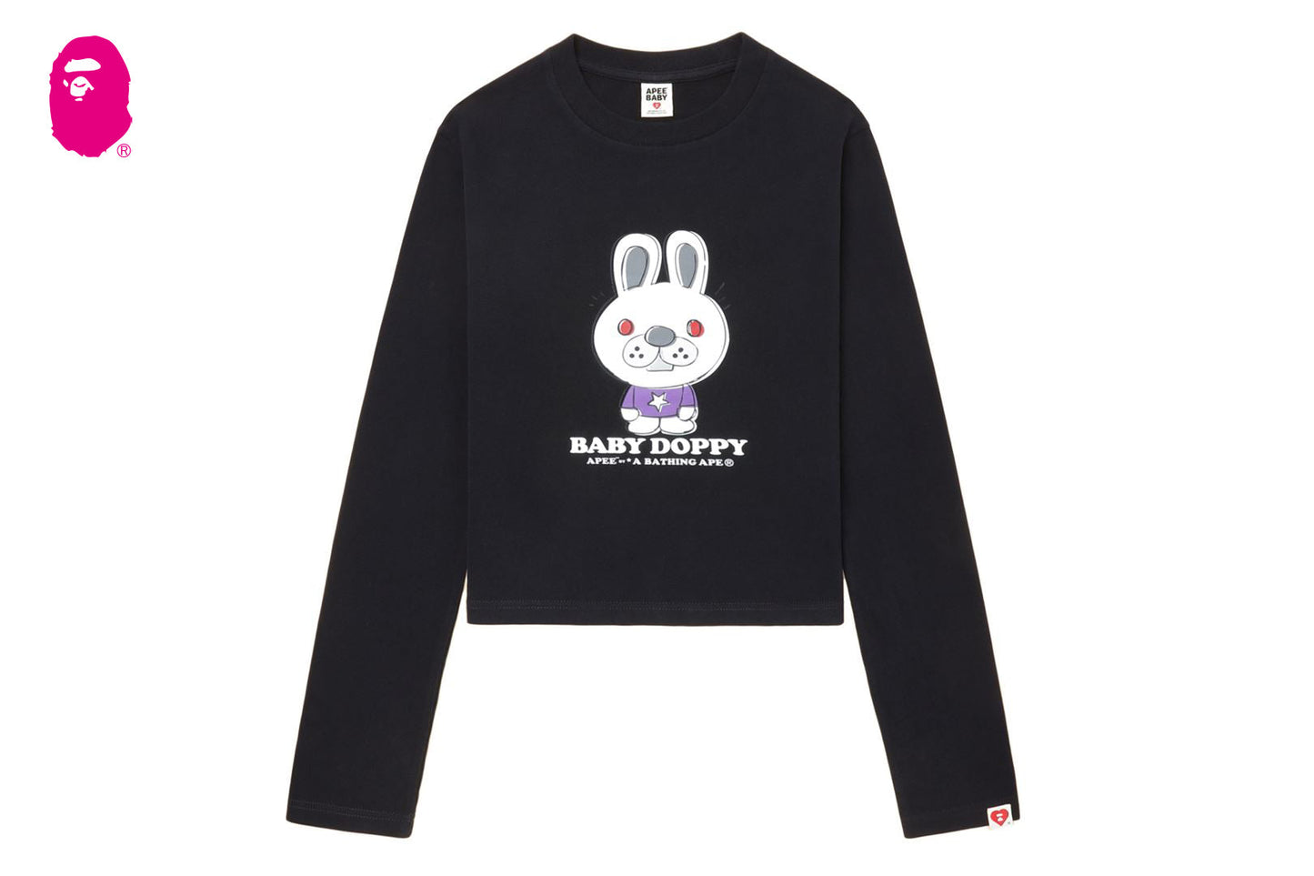 BAPE BABY DOPPY PRINTED LONG SLEEVE T-SHIRT