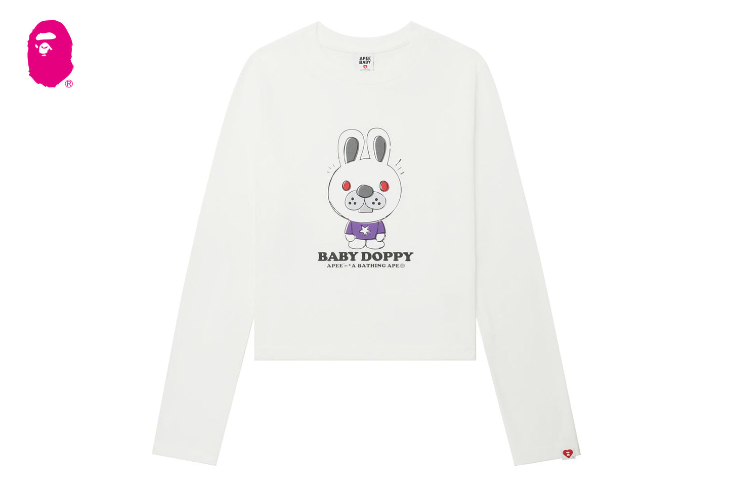 BAPE BABY DOPPY PRINTED LONG SLEEVE T-SHIRT