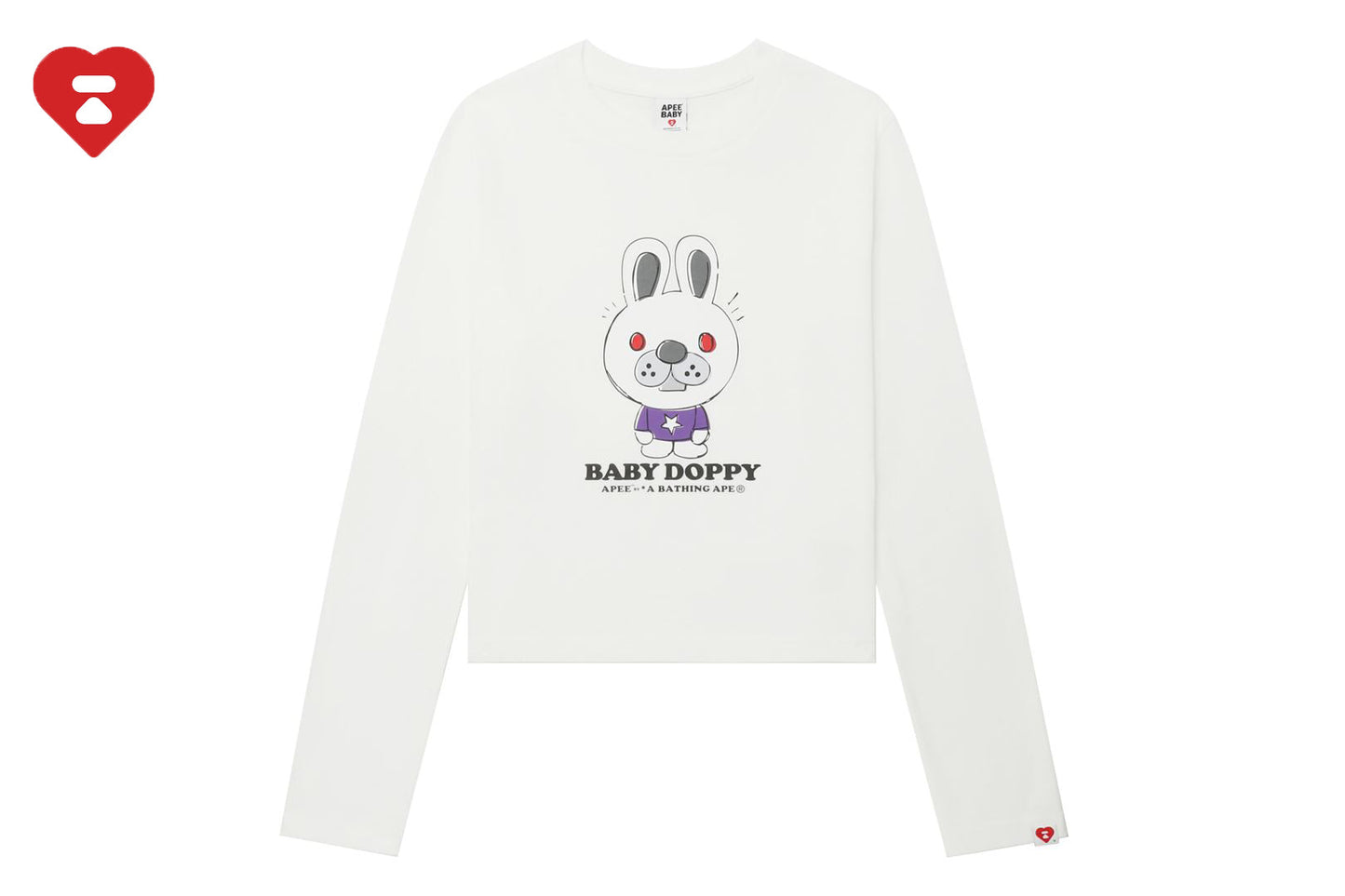 BAPE BABY DOPPY 印花長袖T恤