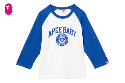 BAPE APEE BABY PRINT RAGLAN LS TEE