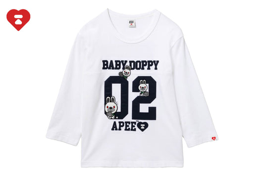 BAPE BABY DOPPY PATCHWORK LS TEE