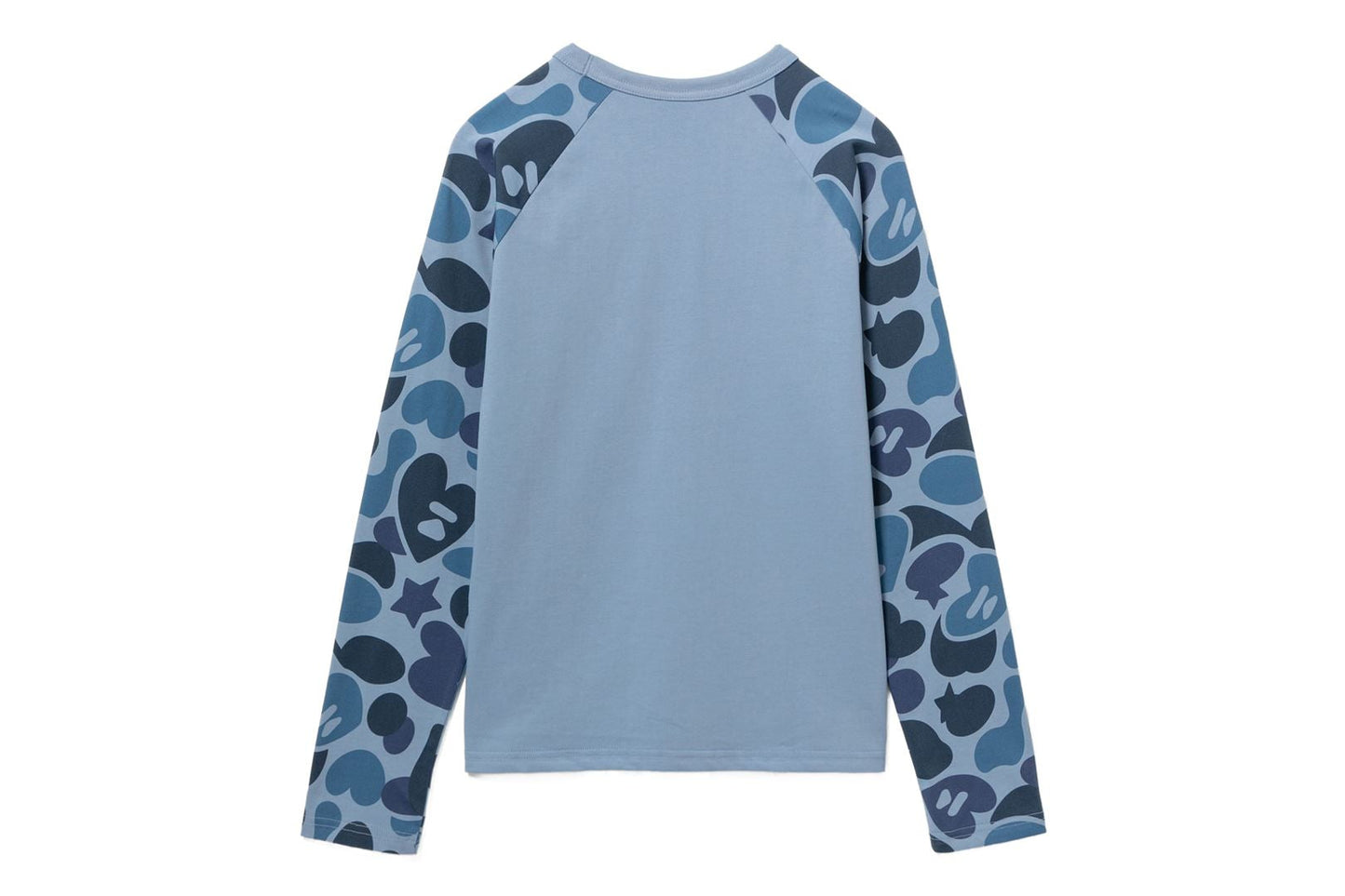 BAPE CAMO SLEEVES RAGLAN LS TEE